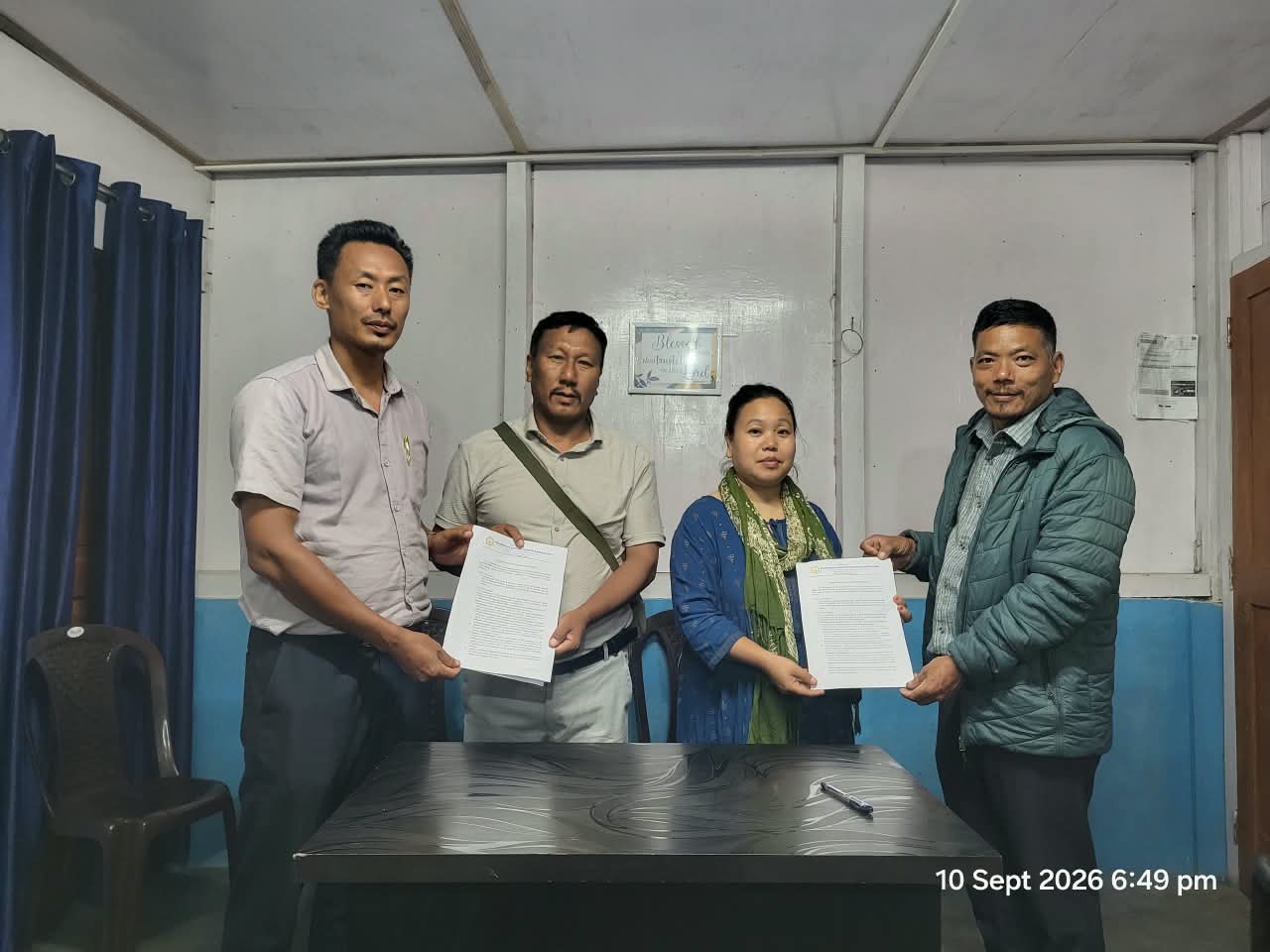 Representatives of WBCA and WKBBCC holding the signed Memorandum of Understanding at the WKBBCC Office